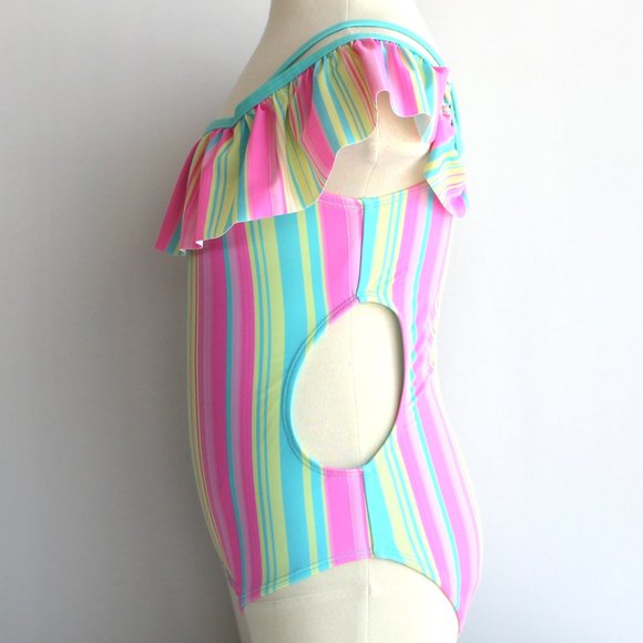 Wonder Nation One Piece Swimsuit Girls Size 7/8 - Picture 11 of 16